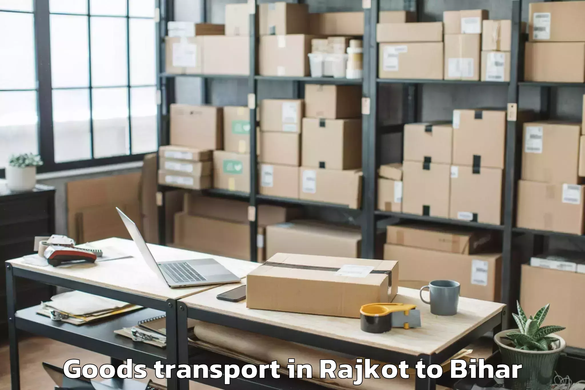 Professional Rajkot to Monghyr Goods Transport